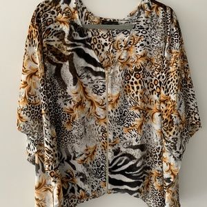 Thalia Sodi Animal Print Top